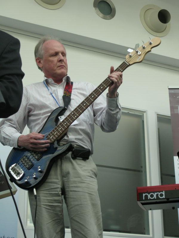 He’s all about that bass, ’bout that bass, no treble (Trainor and Kadish 2013) CC BY-SA Picture of Steve Furber performing as guest bassist for The Suits at the BBC Micro 30th anniversary in 2012 by Trevor Johnson on Wikimedia Commons w.wiki/8YYg 🎸