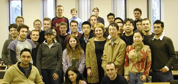 Masters of Science and former students of the MSc Computer Science class of 2003. This is a bit like Where’s Wally: can you find me in the photo? Unlike Wally I’m not wearing a red and white stripy jumper. Picture by Richard Giordano.